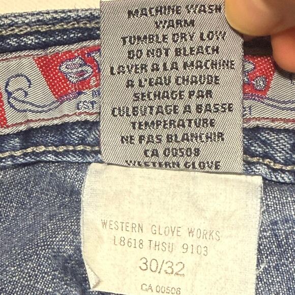 Vintage 90s Silver Jeans Co Mid Rise Flare Button Fly Denim Women’s 30x32 - Picture 7 of 10